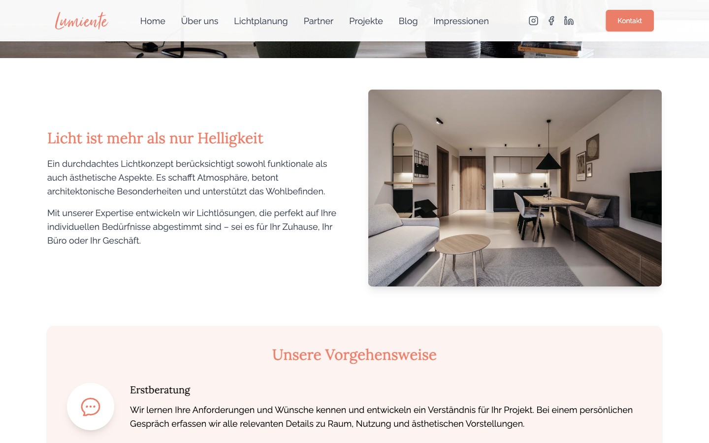 Editorial statt Service-Kachel