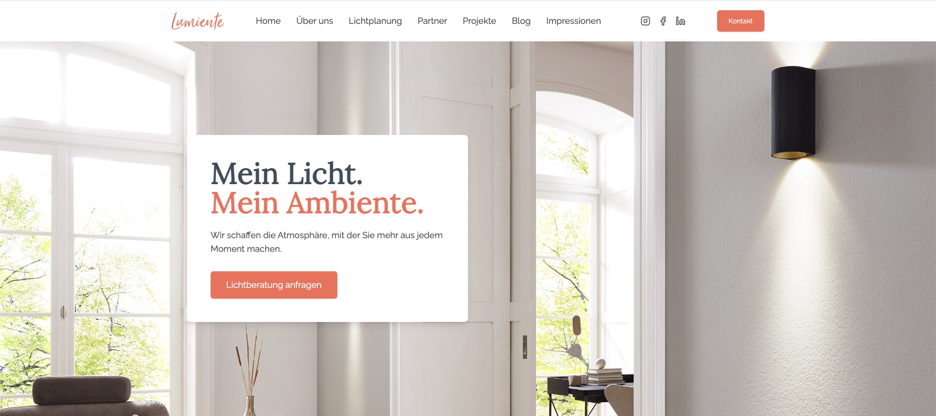 Mein Licht. Mein Ambiente.